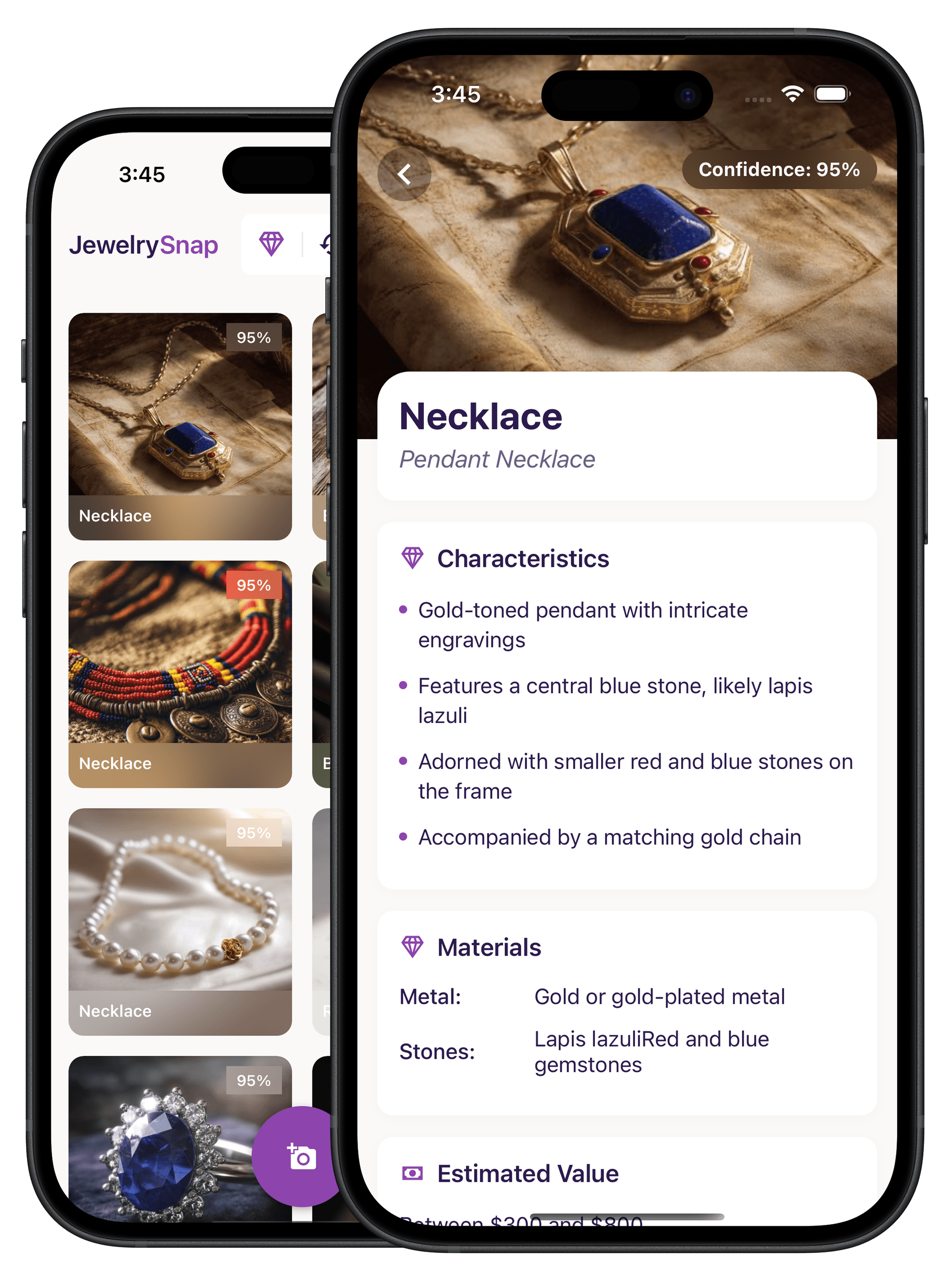 JewelrySnap App Screenshots