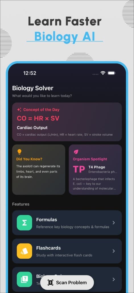 Bio Solver App Preview